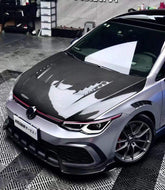 Volkswagen Golf R / GTI / Golf MK8 2022-ON with Aftermarket Parts - Hood Pre-preg Carbon Fiber from Karbel Carbon